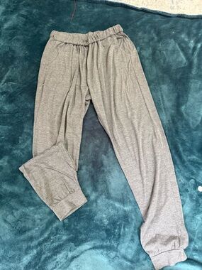 Women's Gray Stretch Knit Lounge Pants (L)